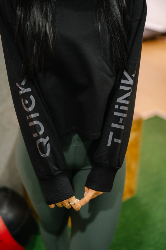 Sweat Cropped Preta